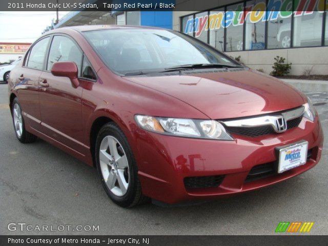2011 Honda Civic LX-S Sedan in Tango Red Pearl