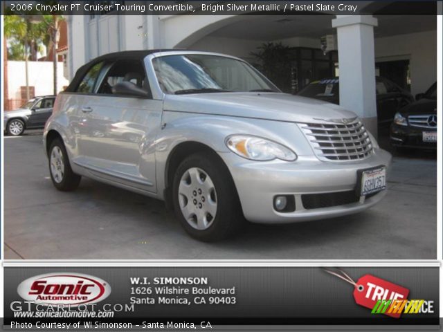 2006 Chrysler PT Cruiser Touring Convertible in Bright Silver Metallic