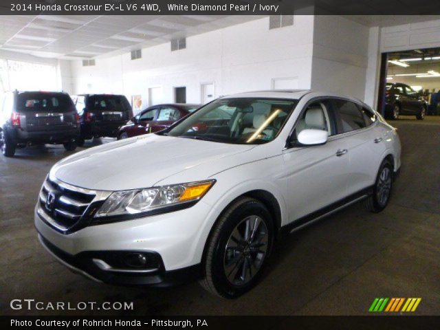 2014 Honda Crosstour EX-L V6 4WD in White Diamond Pearl