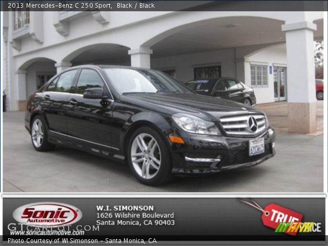 2013 Mercedes-Benz C 250 Sport in Black