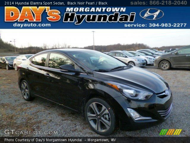 2014 Hyundai Elantra Sport Sedan in Black Noir Pearl