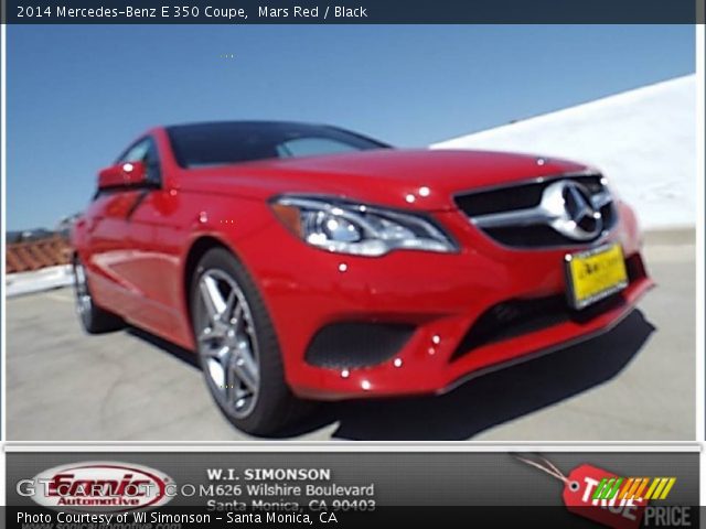2014 Mercedes-Benz E 350 Coupe in Mars Red