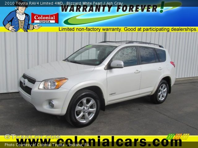 2010 Toyota RAV4 Limited 4WD in Blizzard White Pearl