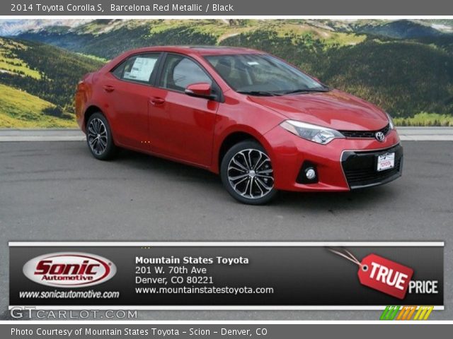 2014 Toyota Corolla S in Barcelona Red Metallic