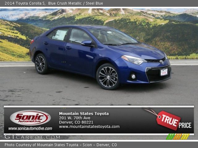 2014 Toyota Corolla S in Blue Crush Metallic