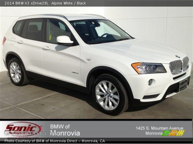 2014 BMW X3 xDrive28i in Alpine White