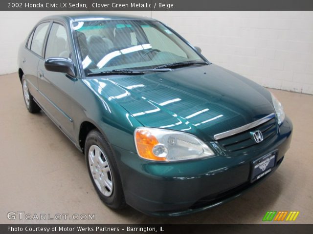 2002 Honda Civic LX Sedan in Clover Green Metallic