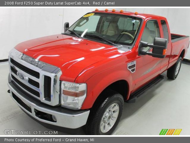 2008 Ford F250 Super Duty Lariat SuperCab 4x4 in Red