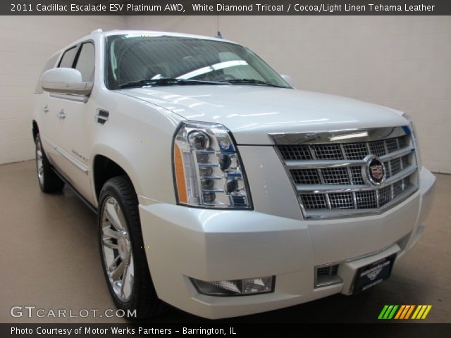 2011 Cadillac Escalade ESV Platinum AWD in White Diamond Tricoat