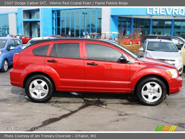2007 Dodge Caliber SXT in Inferno Red Crystal Pearl