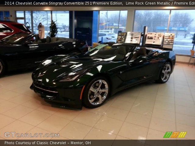 2014 Chevrolet Corvette Stingray Convertible Z51 Premiere Edition in Lime Rock Green Metallic