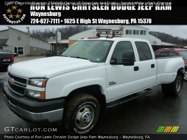 2007 Chevrolet Silverado 3500HD Classic LT Crew Cab 4x4 Dually in Summit White