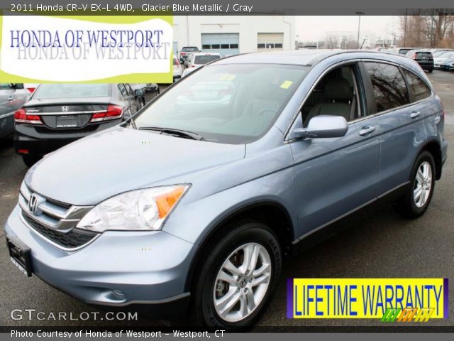 2011 Honda CR-V EX-L 4WD in Glacier Blue Metallic