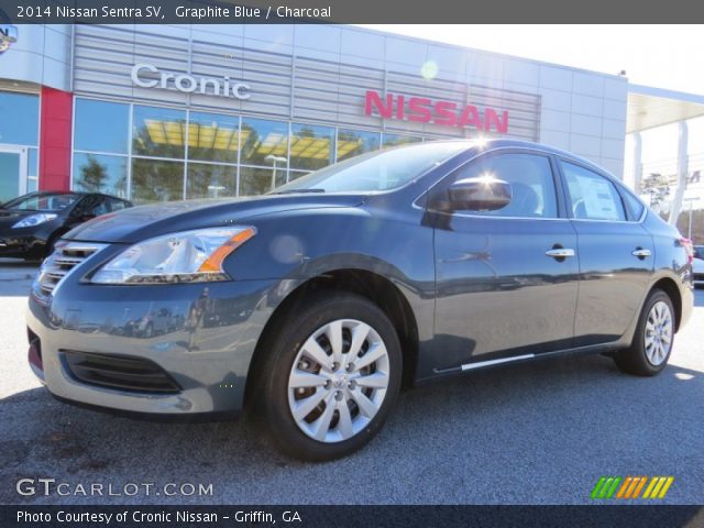 Graphite blue nissan