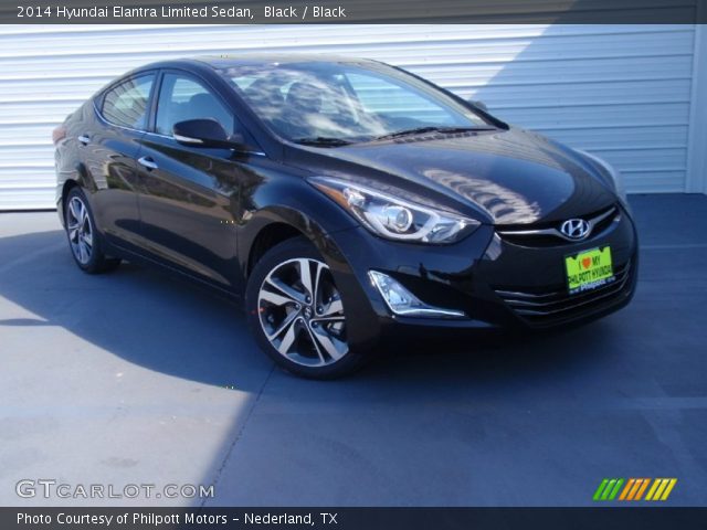 2014 Hyundai Elantra Limited Sedan in Black
