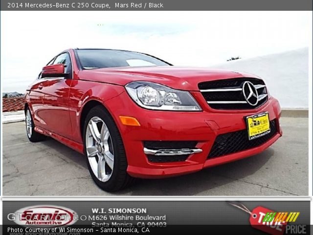2014 Mercedes-Benz C 250 Coupe in Mars Red