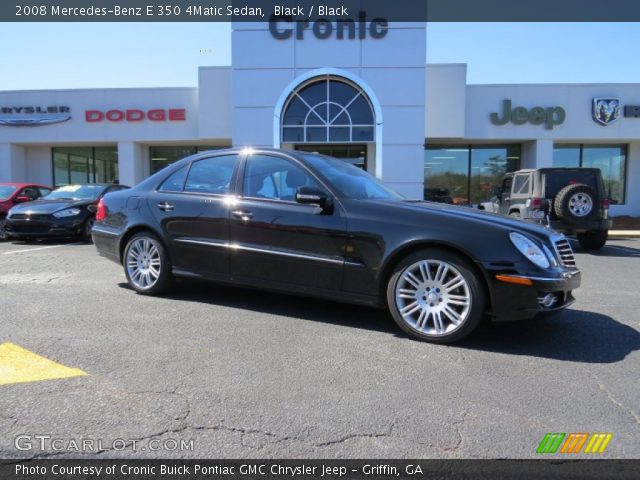 2008 Mercedes-Benz E 350 4Matic Sedan in Black