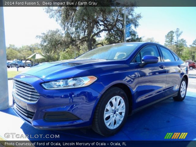 2014 Ford Fusion S in Deep Impact Blue