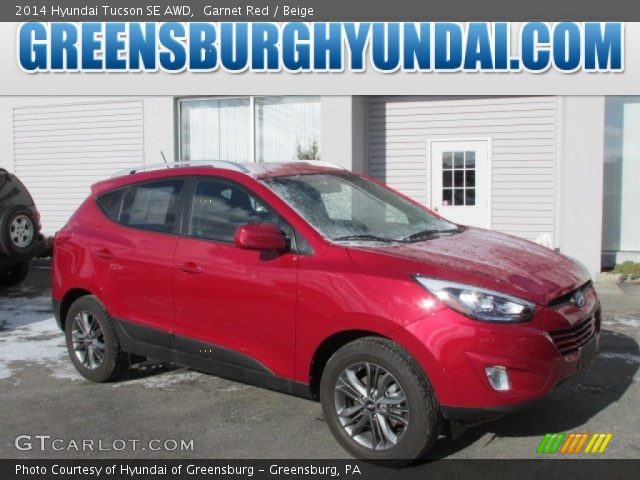 2014 Hyundai Tucson SE AWD in Garnet Red