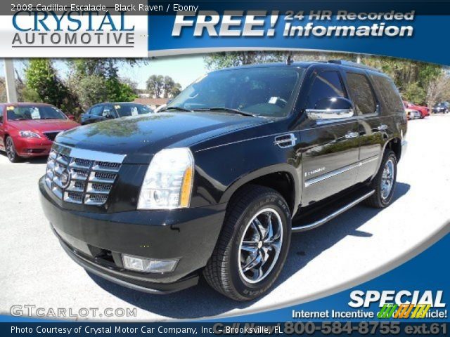 2008 Cadillac Escalade  in Black Raven
