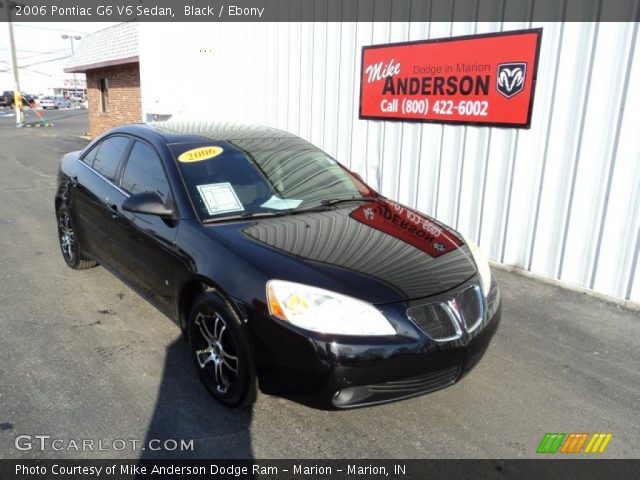 2006 Pontiac G6 V6 Sedan in Black