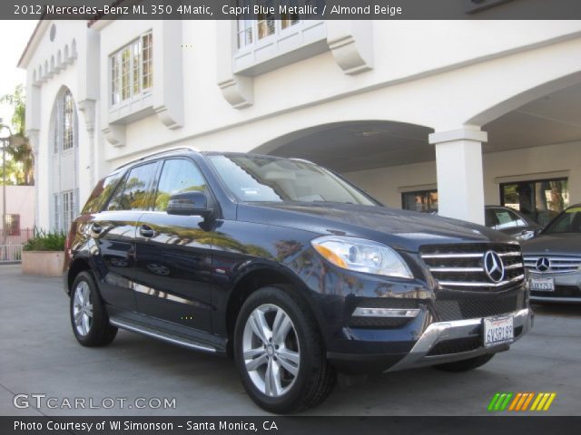 2012 Mercedes-Benz ML 350 4Matic in Capri Blue Metallic