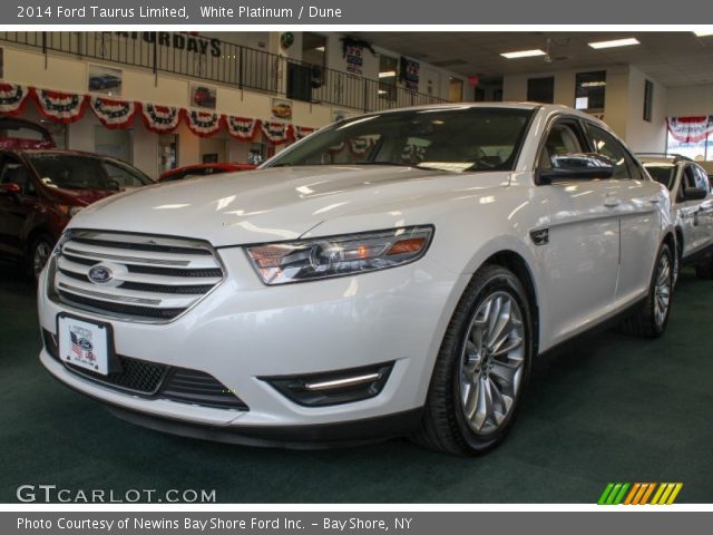 2014 Ford Taurus Limited in White Platinum