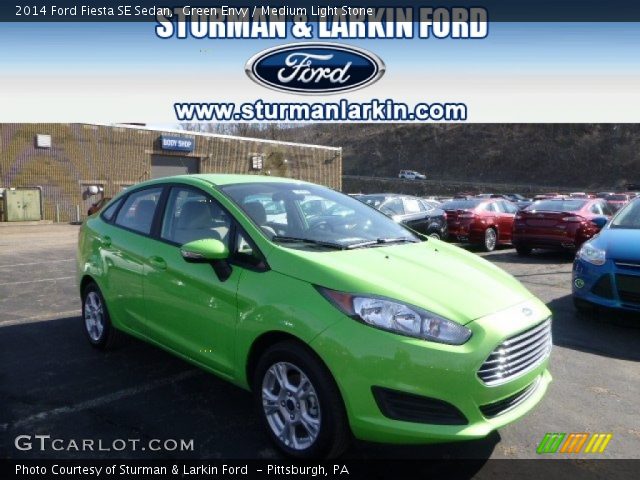 2014 Ford Fiesta SE Sedan in Green Envy