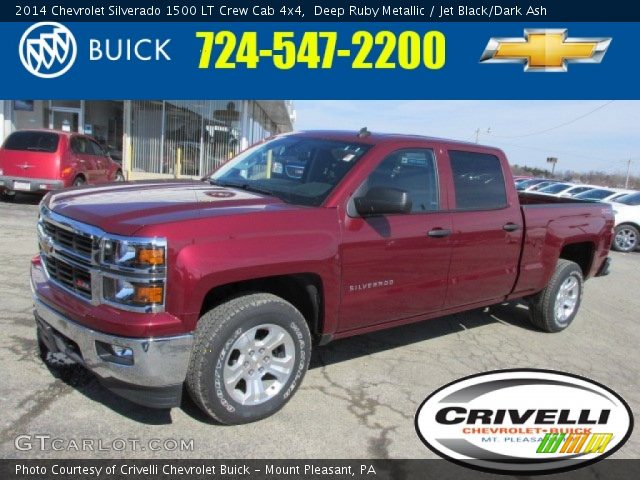 2014 Chevrolet Silverado 1500 LT Crew Cab 4x4 in Deep Ruby Metallic