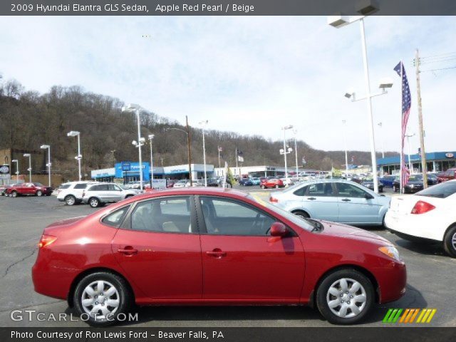 2009 Hyundai Elantra GLS Sedan in Apple Red Pearl