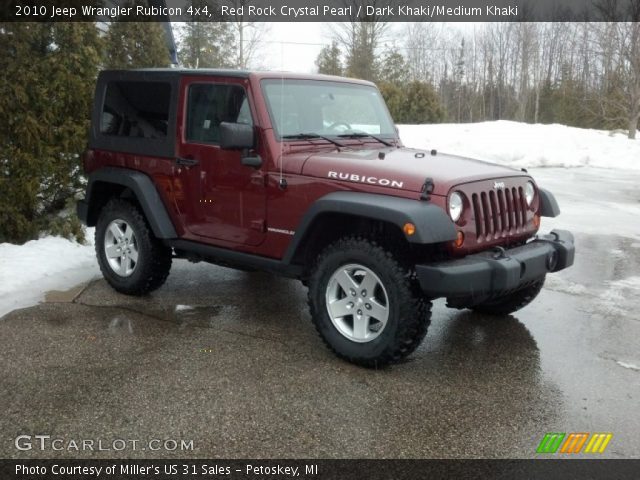 Red Rock Crystal Pearl 2010 Jeep Wrangler Rubicon 4x4