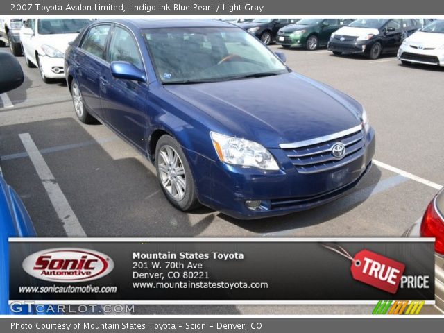 2007 Toyota Avalon Limited in Indigo Ink Blue Pearl