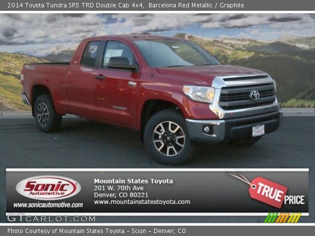 2014 Toyota Tundra SR5 TRD Double Cab 4x4 in Barcelona Red Metallic