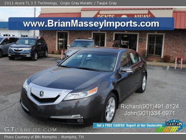 2011 Acura TL 3.5 Technology in Grigio Gray Metallic