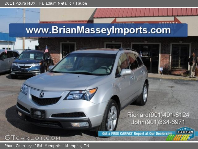2011 Acura MDX  in Palladium Metallic