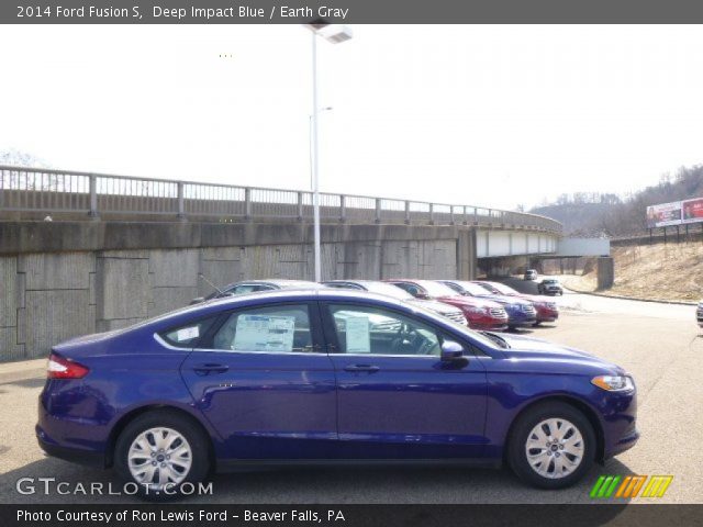 2014 Ford Fusion S in Deep Impact Blue