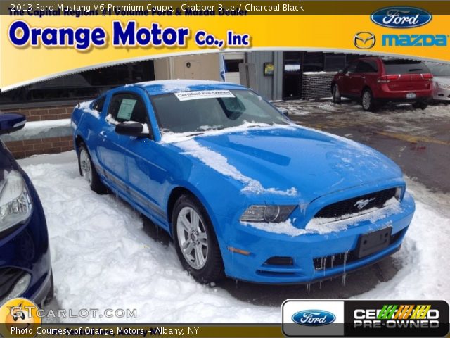 2013 Ford Mustang V6 Premium Coupe in Grabber Blue