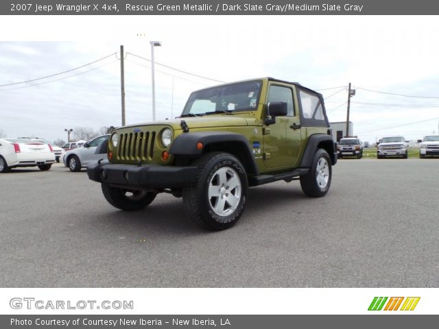 2007 Jeep Wrangler X 4x4 in Rescue Green Metallic