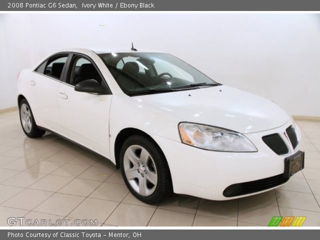 2008 Pontiac G6 Sedan in Ivory White