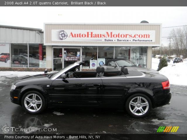 2008 Audi A4 2.0T quattro Cabriolet in Brilliant Black