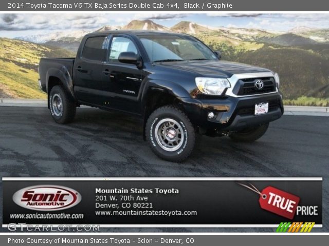 2014 Toyota Tacoma V6 TX Baja Series Double Cab 4x4 in Black