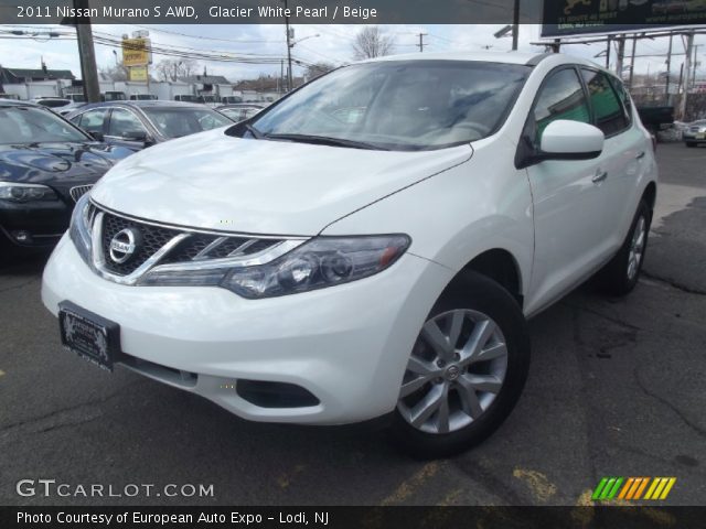 2011 Nissan Murano S AWD in Glacier White Pearl