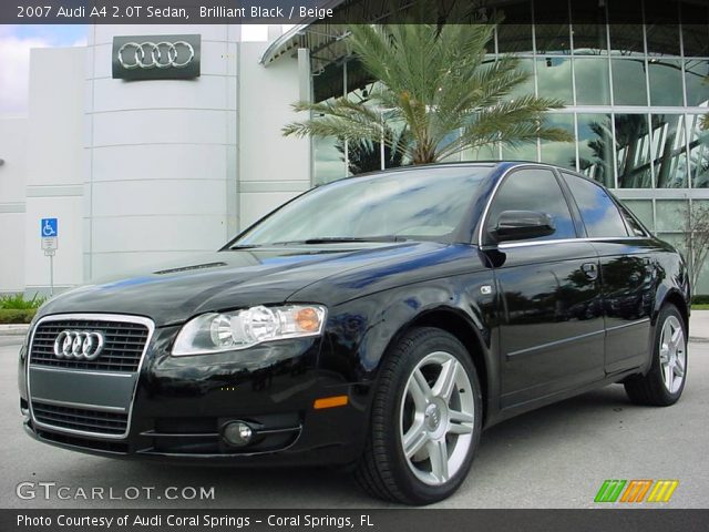 2007 Audi A4 2.0T Sedan in Brilliant Black