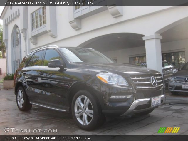 2012 Mercedes-Benz ML 350 4Matic in Black