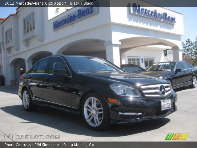 2012 Mercedes-Benz C 250 Sport in Black