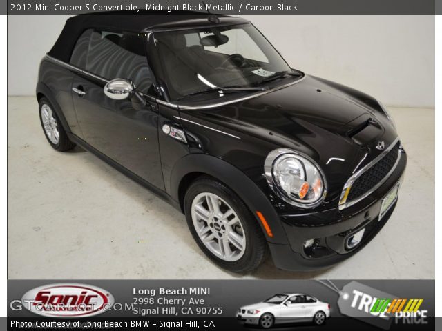 2012 Mini Cooper S Convertible in Midnight Black Metallic
