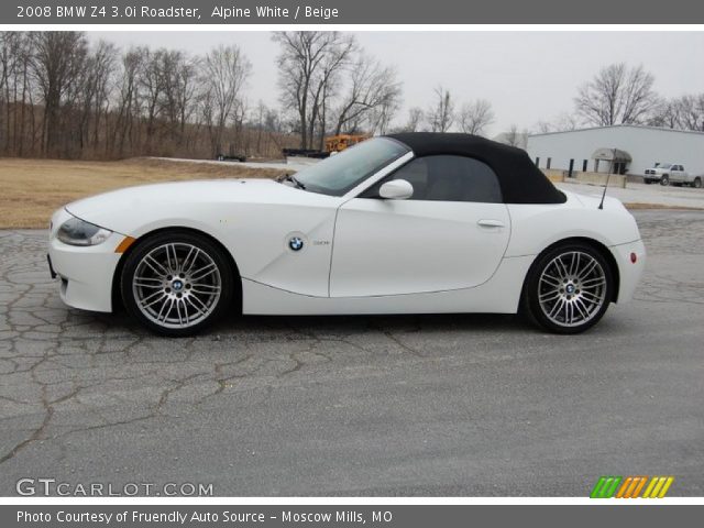 Alpine White 2008 Bmw Z4 3 0i Roadster Beige Interior Gtcarlot Com Vehicle Archive 91518411