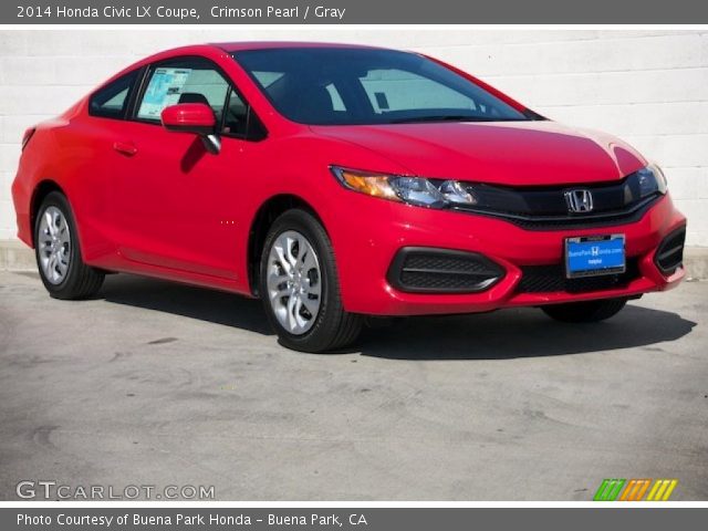 2014 Honda Civic LX Coupe in Crimson Pearl