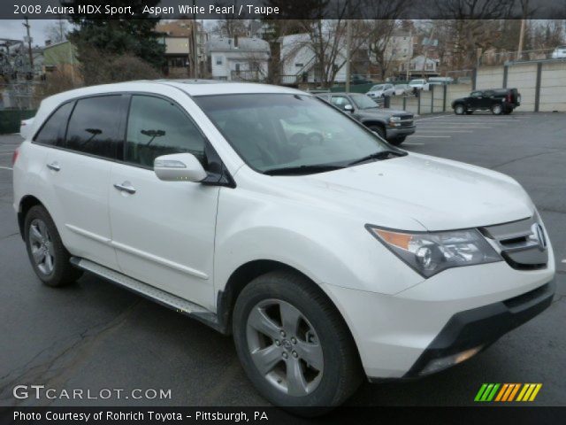 2008 Acura MDX Sport in Aspen White Pearl
