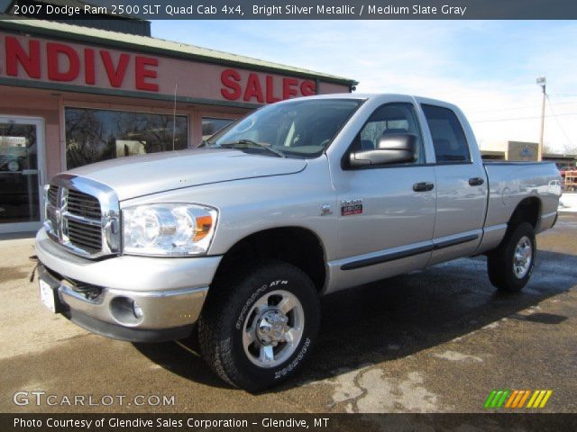 2007 Dodge Ram 2500 SLT Quad Cab 4x4 in Bright Silver Metallic